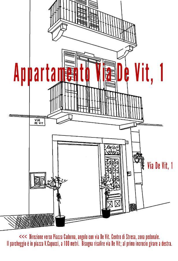 Appartamento Via De Vit Stresa Buitenkant foto